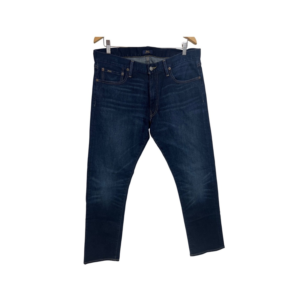 Polo Ralph Lauren Jeans Men 36x30 Blue Sullivan Slim Straight Denim Pants A15